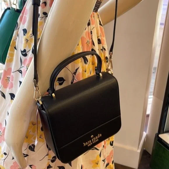 Kate Spade Staci Square Crossbody Saffiano Leather Black - Picture 16 of 16